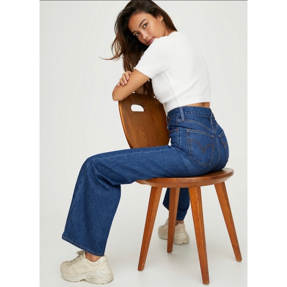 Levi's Denim - Levi's Ribcage Wide Leg Jean in High Times